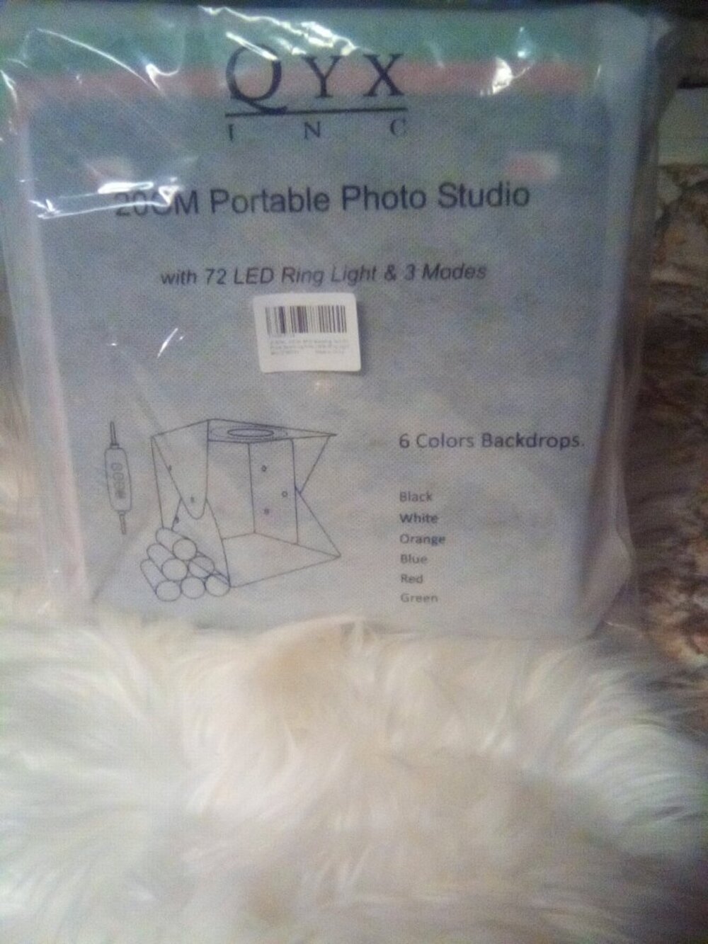 Portable photo studio 20cnw/72 led ring light & 3 modes